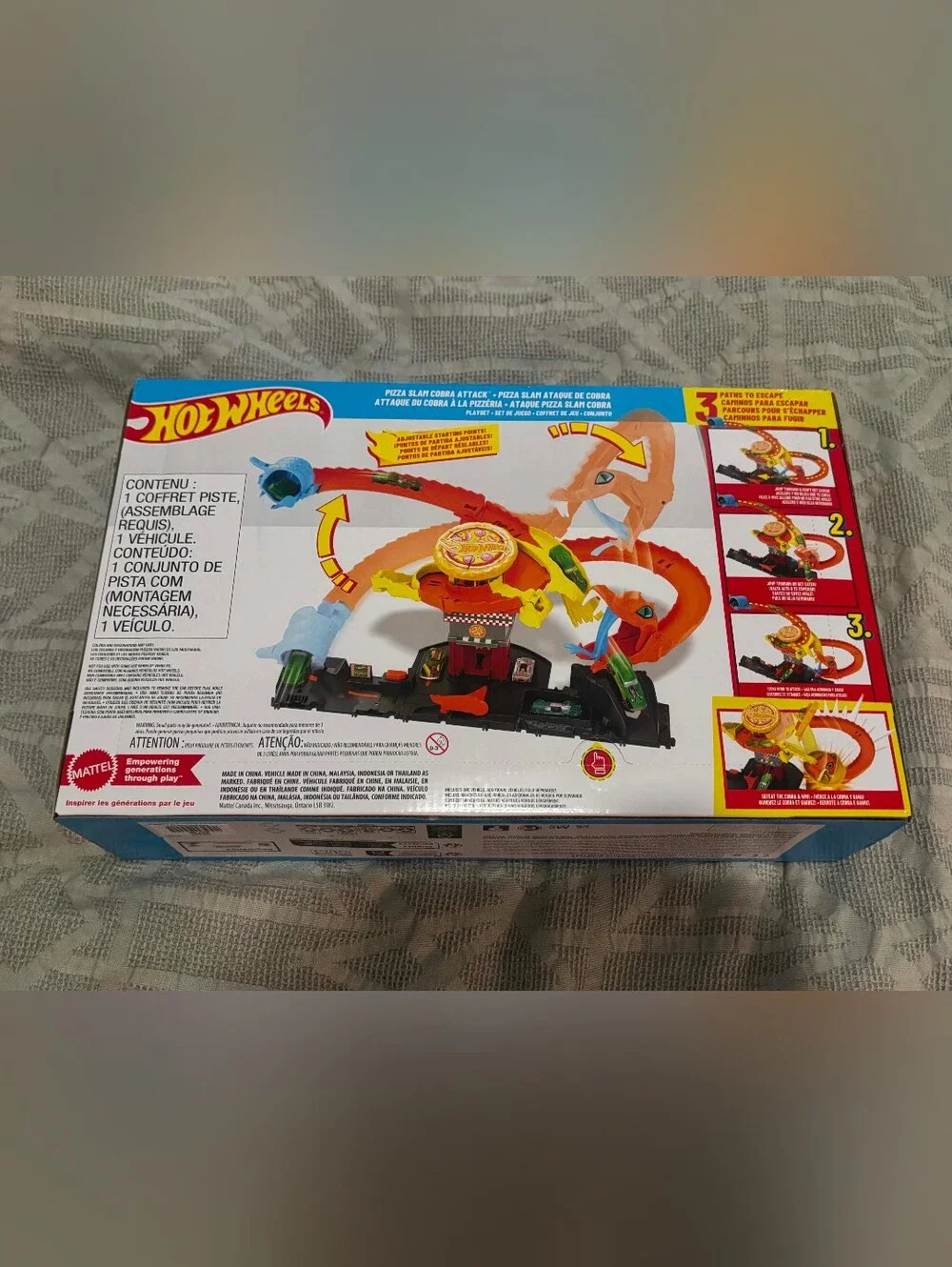 Hot Wheels City Pizza Slam Cobra Attack Play Set Brand New